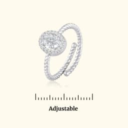 Aurora Circle Silver Ring
