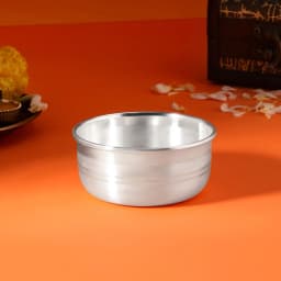 Pure Silver Kelipatra Wati Glass Pooja Set
