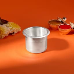 Pure Silver Pali and Panchpatra Pooja Set