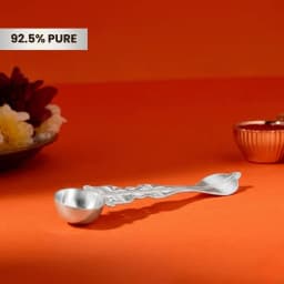 Pure Silver Pali and Panchpatra Pooja Set