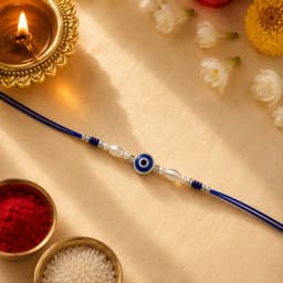 Evil Eye Silver Rakhi