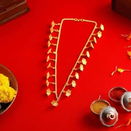 Special Ganpati Silver Haar and Silver Sond Patti Set