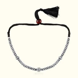 Silver Oxidised Thushi