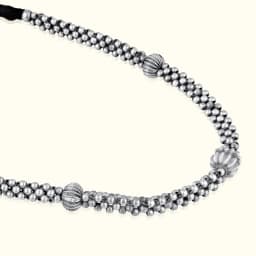 Silver Oxidised Thushi