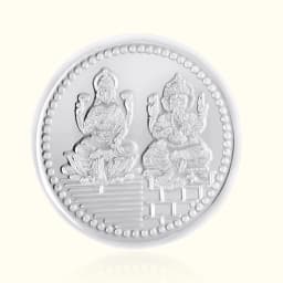 5 Gram 999 Lord Ganesh & Goddess Lakshmi Pure Silver Coin