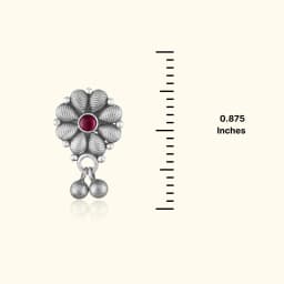 Oxidised Silver Earrings with Ghungroo Drops