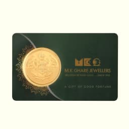 0.3 Gram 24KT (999) Goddess Lakshmi Pure Gold Coin