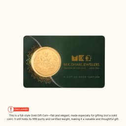 0.3 Gram 24KT (999) Goddess Lakshmi Pure Gold Coin
