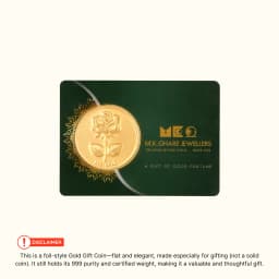 1 Gram 24KT (999) Rose Pure Gold Coin