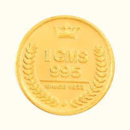 1 Gram 24KT (995) Pure Gold Coin