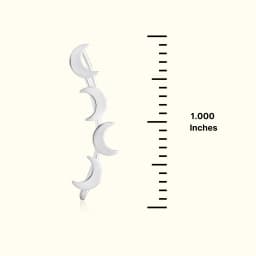 Crescent Moon Silver Ear Climber