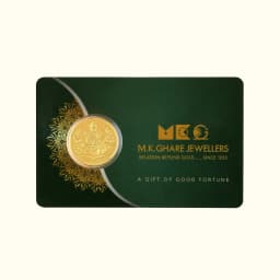 0.1 Gram 24KT (999) Goddess Lakshmi Pure Gold Coin