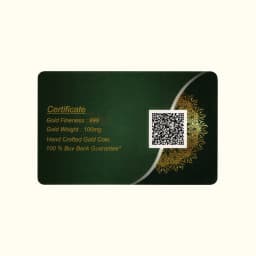 0.1 Gram 24KT (999) Goddess Lakshmi Pure Gold Coin