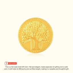 0.3 Gram 24KT (999) Kalpvruksh Pure Gold Gift Coin