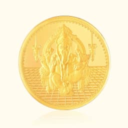 0.3 Gram 24KT (999) Lord Ganesh Pure Gift Gold Coin