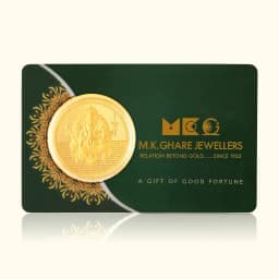 0.3 Gram 24KT (999) Lord Ganesh Pure Gift Gold Coin
