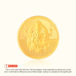 0.3 Gram 24KT (999) Lord Ganesh Pure Gift Gold Coin