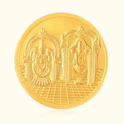 0.3 Gram 24KT (999) Balaji & Padmavati Pure Gold Gift Coin