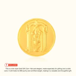 0.3 Gram 24KT (999) Balaji Pure Gold Gift Coin