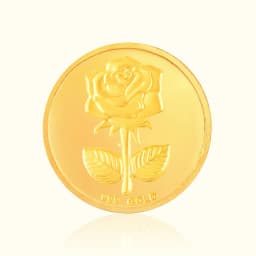 0.3 Gram 24KT (999) Rose Pure Gold Gift Coin