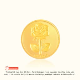0.3 Gram 24KT (999) Rose Pure Gold Gift Coin