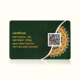 0.3 Gram 24KT (999) Victoria Pure Gold Gift Coin