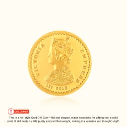 0.3 Gram 24KT (999) Victoria Pure Gold Gift Coin