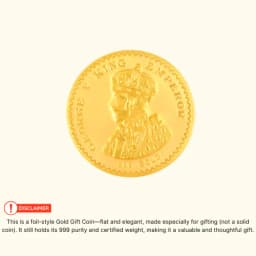 0.3 Gram 24KT (999) King Pure Gold Gift Coin