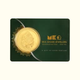 0.5 Gram 24KT (999) Lord Ganesh Pure Gold Coin