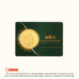 0.5 Gram 24KT (999) Lord Ganesh Pure Gold Coin