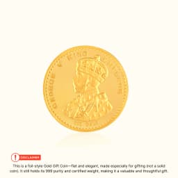 0.5 Gram 24KT (999) King Pure Gold Gift Coin