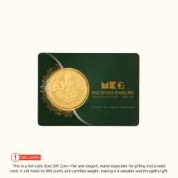 0.5 Gram 24KT (999) Goddess Lakshmi Pure Gold Coin