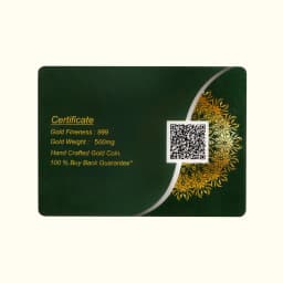 0.5 Gram 24KT (999) Balaji & Padmavti Pure Gold Coin