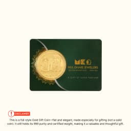 0.5 Gram 24KT (999) Balaji & Padmavti Pure Gold Coin