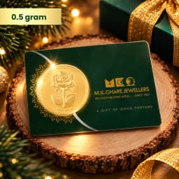 0.5 Gram 24KT (999) Rose Pure Gold Coin