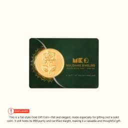0.5 Gram 24KT (999) Rose Pure Gold Coin