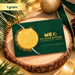 1 Gram 24KT (999) Balaji & Padmavati Pure Gold Gift Coin