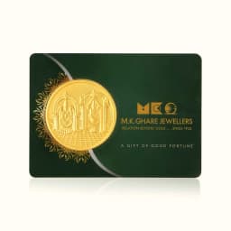 1 Gram 24KT (999) Balaji & Padmavati Pure Gold Gift Coin