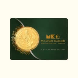 1 Gram 24KT (999) Goddess Lakshmi Pure Gold Coin