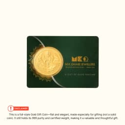 1 Gram 24KT (999) Goddess Lakshmi Pure Gold Coin