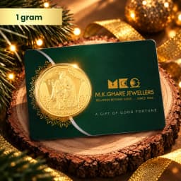 1 Gram 24KT (999) Radha Krishna Pure Gold Coin