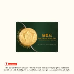 1 Gram 24KT (999) Radha Krishna Pure Gold Coin