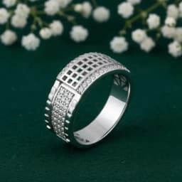 Modern Style Silver Ring
