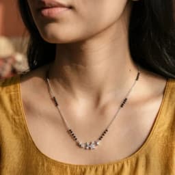 Silver Sparkle Mangalsutra