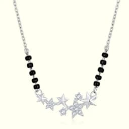 Silver Sparkle Mangalsutra