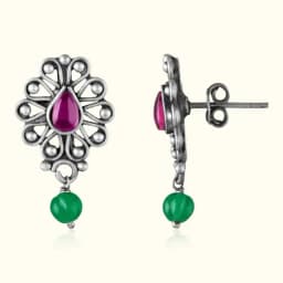 Beautiful Oxidised Silver Drops