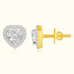 9CT Gold Heart Studs