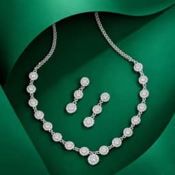 Elara Silver Necklace Set