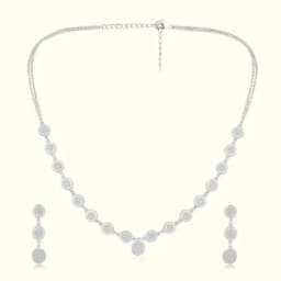 Elara Silver Necklace Set