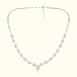 Elara Silver Necklace Set